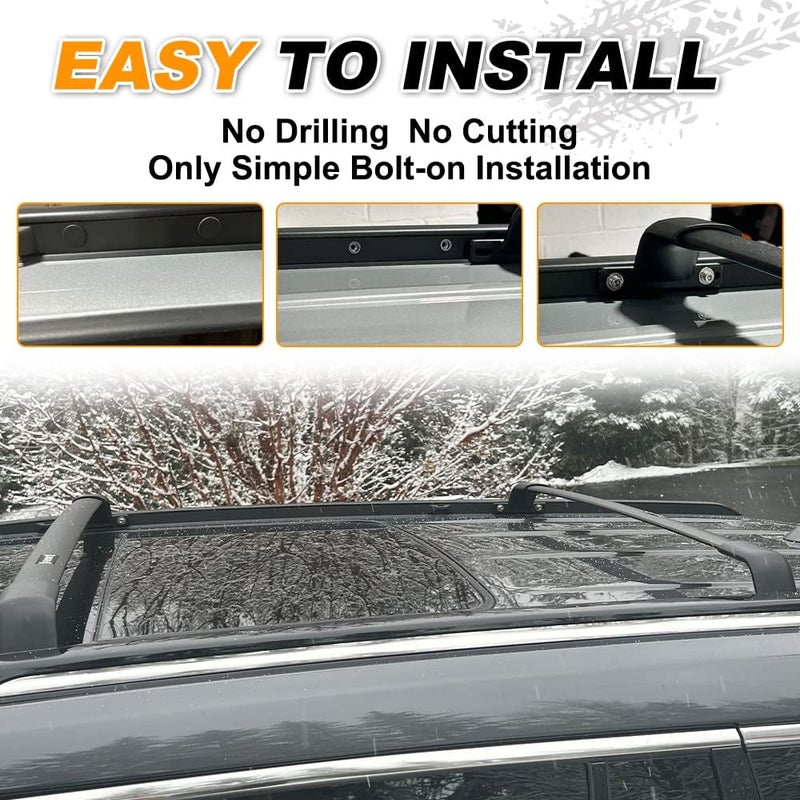 Snailfly Roof Rack Cross Bars Fit for 2021 2022 2023 2024 2025 2026 Jeep Grand Cherokee L 3-Row and 2022 2023 2024 2025 2026 Jeep Grand Cherokee 2-Row Accessories - Image 4